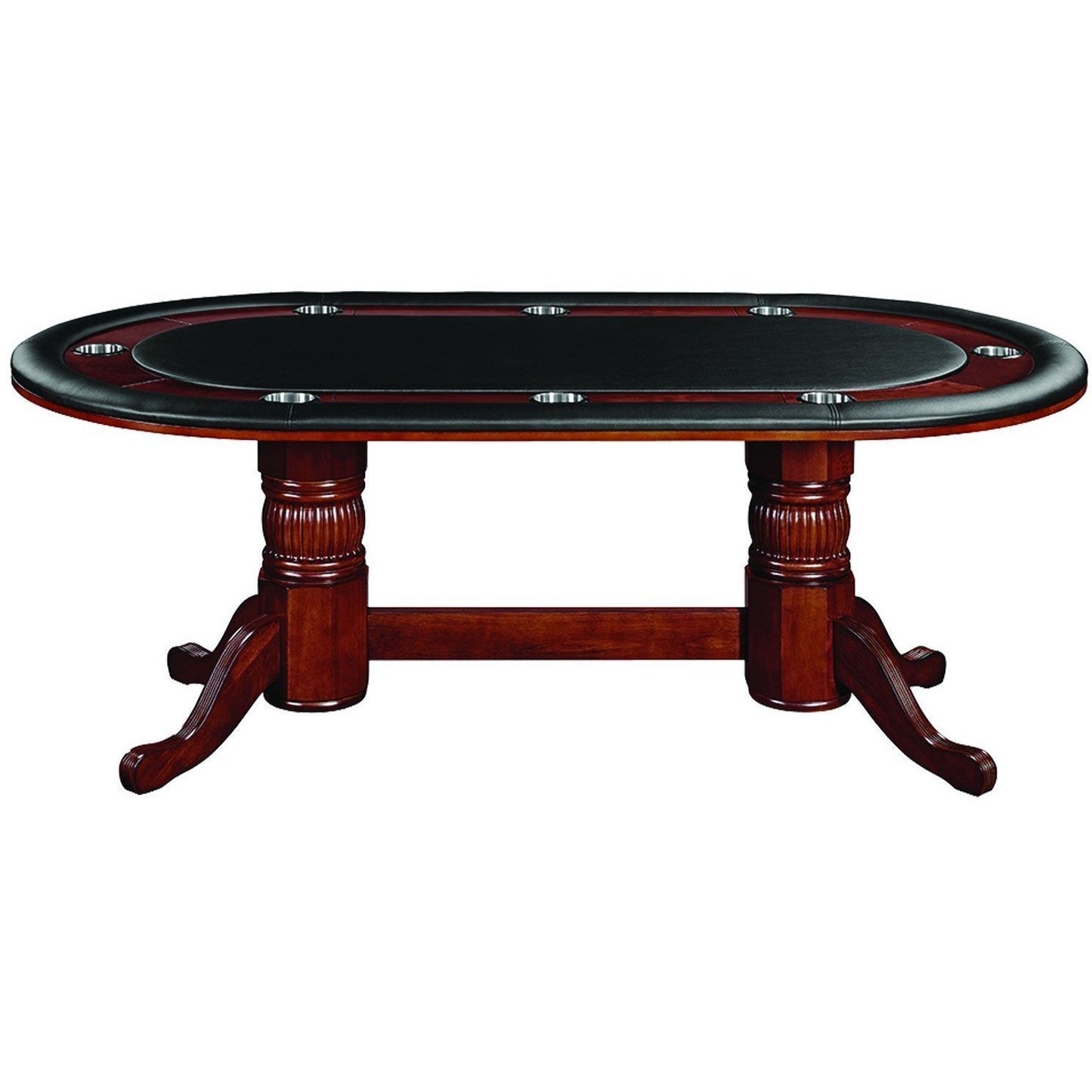 RAM Game Room 84" Texas Holdem Oval Poker Table 8 Person - Just Poker Tables