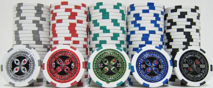JP Commerce Ultimate 500 Piece Casino Poker Chips Set Clay 13.5 Gram - Just Poker Tables