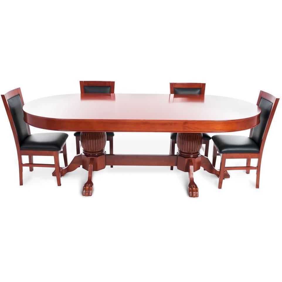BBO Poker Tables Mahogany Classic Poker Dining Chair Set - Just Poker Tables
