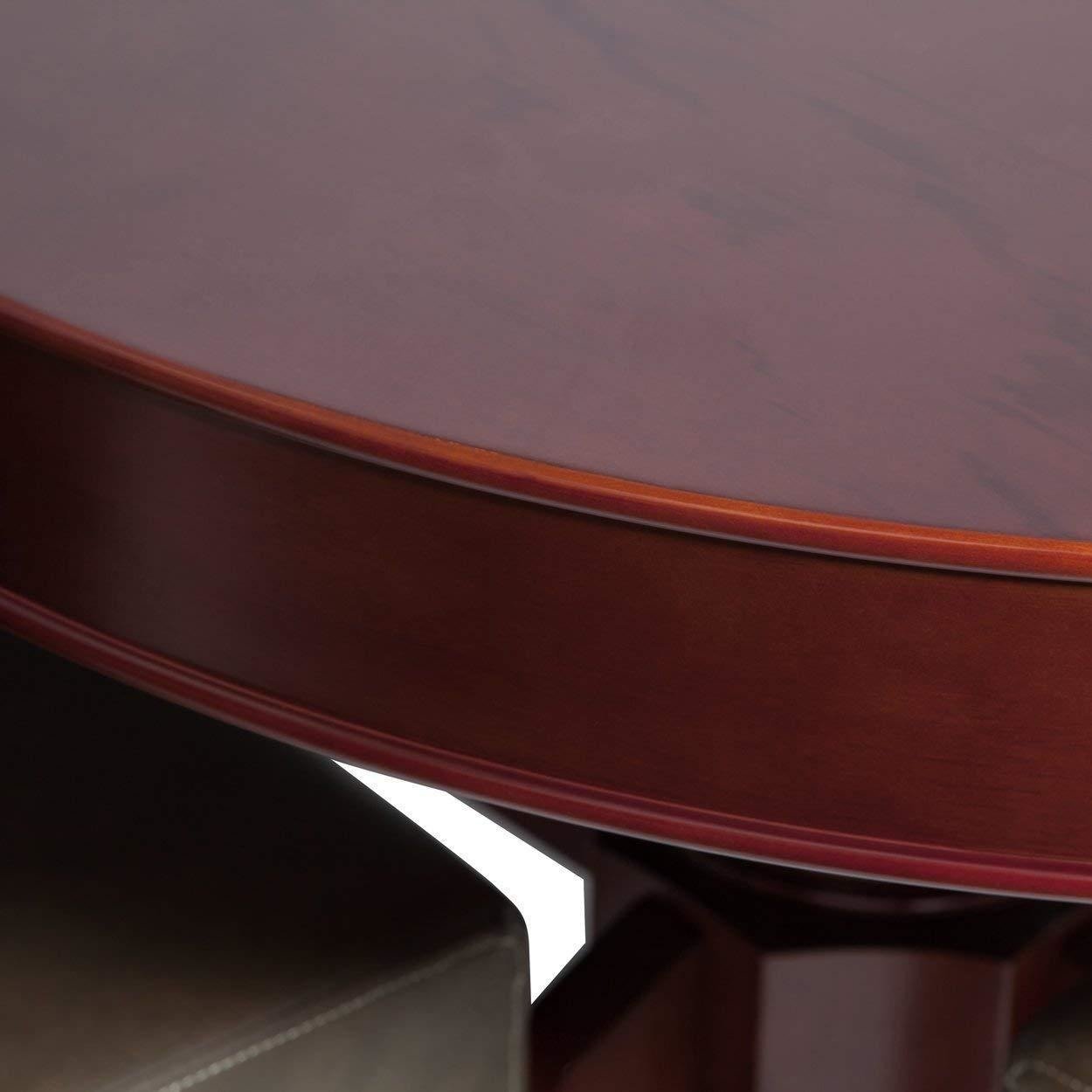 BBO Poker Tables Rockwell Mahogany Oval Poker Table 10 Person - Just Poker Tables