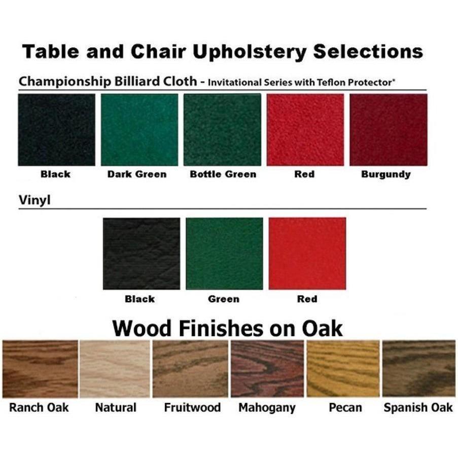 Kestell 52" Oak Octagon Folding Poker Table 8 Person - Just Poker Tables