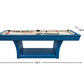 Hudson 8 ft slate pool table with solid wood construction in professional home game room setup