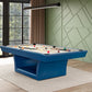 Hudson 8 ft slate pool table with solid wood construction in professional home game room setup