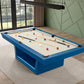 Hudson 8 ft slate pool table with solid wood construction in professional home game room setup