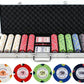 JP Commerce Monaco Casino 500 Piece Poker Chips Set Clay 13.5 Gram - Just Poker Tables