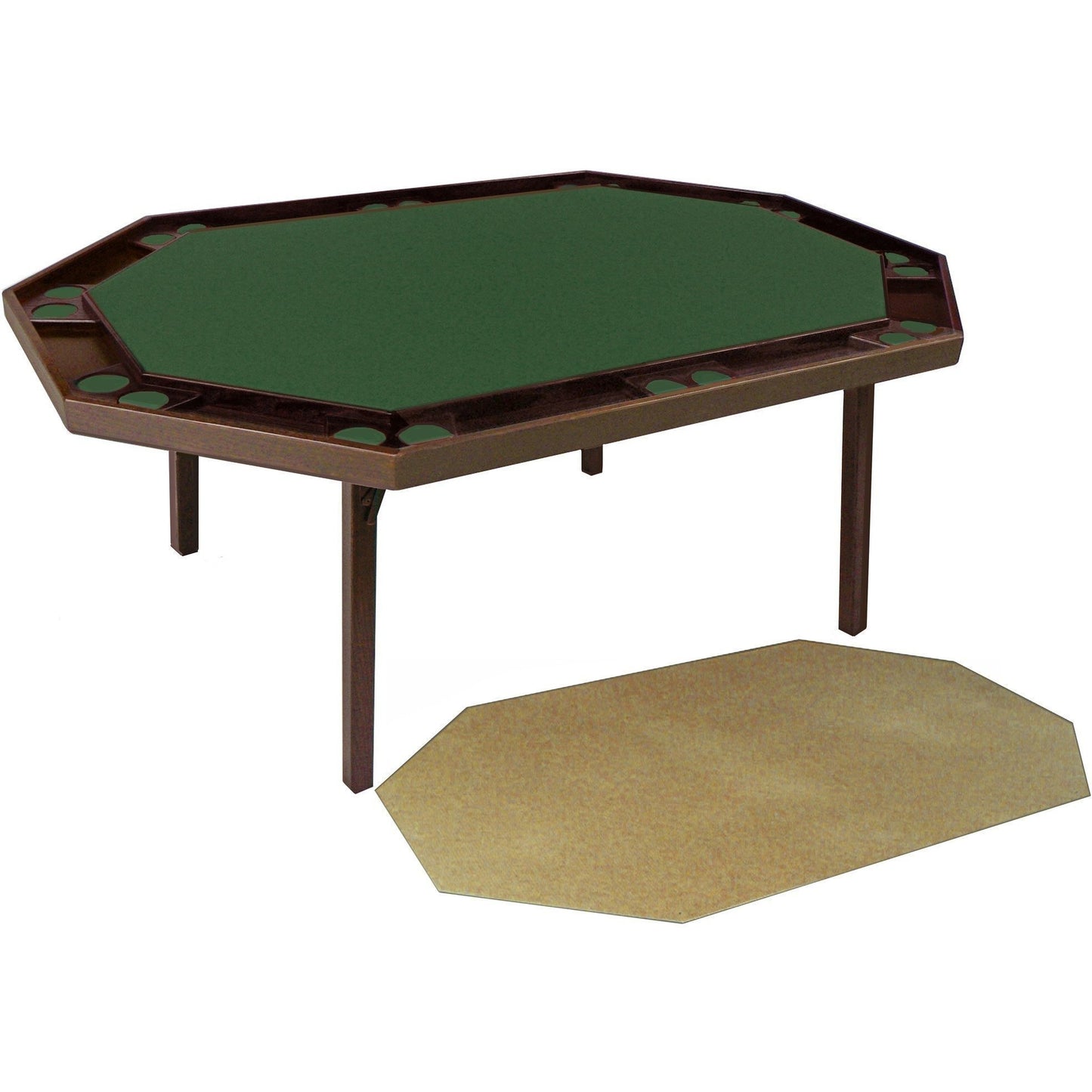 Kestell Deluxe Oak Folding Poker Table with Dining Top 10 Person - Just Poker Tables