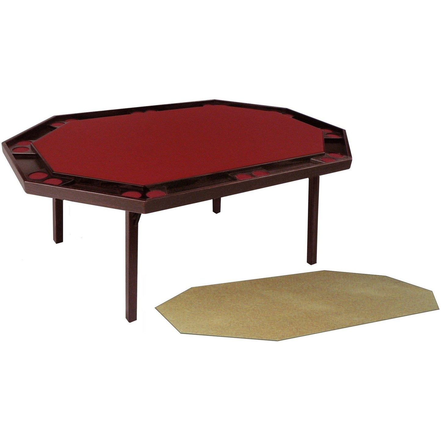 Kestell Deluxe Oak Folding Poker Table with Dining Top 10 Person - Just Poker Tables