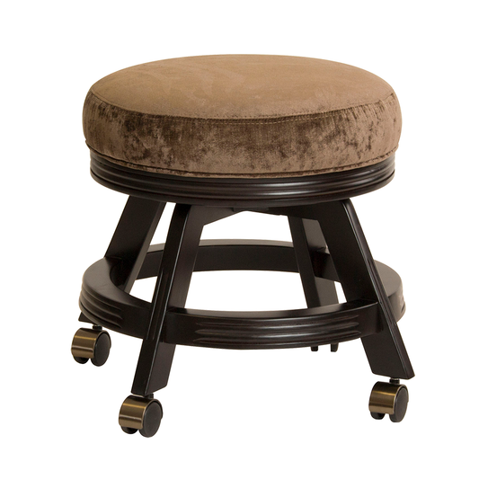 Darafeev Vanity Stool with Casters - Just Poker Tables