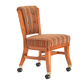 Darafeev Armless Club Chair with Casters - Just Poker Tables