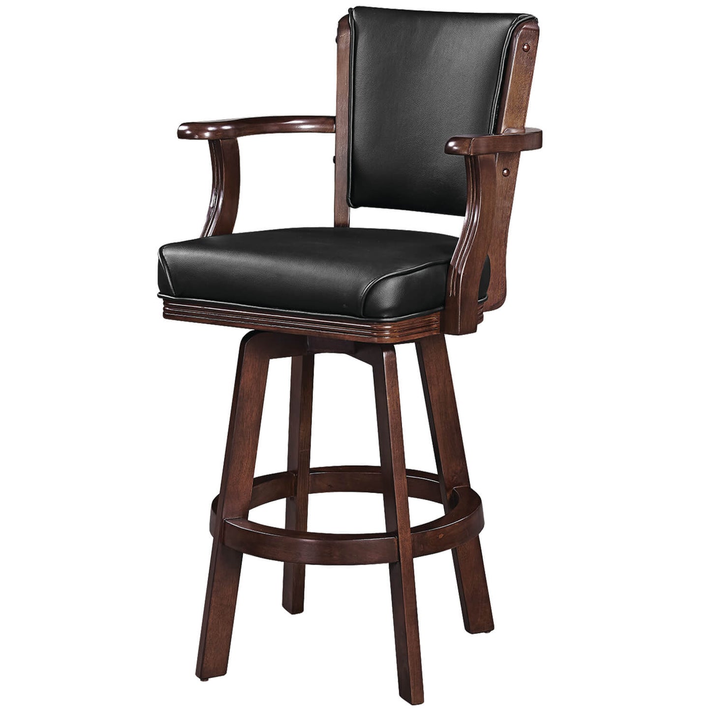 RAM Game Room Swivel Barstool with Arms Set - Just Poker Tables