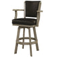 RAM Game Room Swivel Barstool with Arms Set - Just Poker Tables