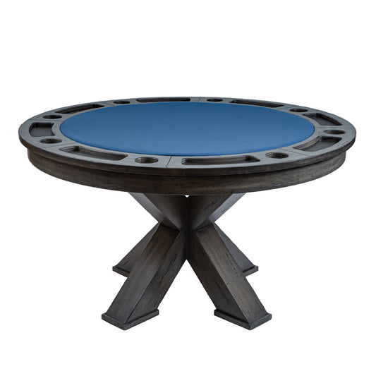 Darafeev Trestle 2 Way 54″ Round Poker Dining Table - Just Poker Tables