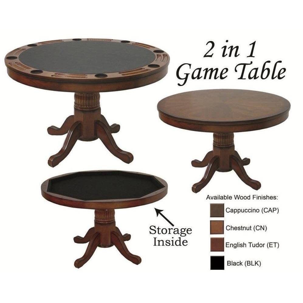 RAM Game Room 48" 2 in 1 Convertible Round Poker Table - Just Poker Tables