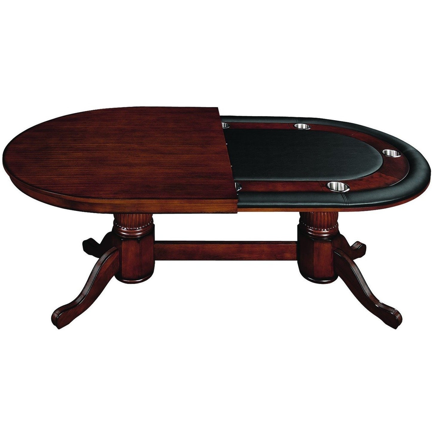 RAM Game Room 84" Texas Holdem Oval Poker Table 8 Person - Just Poker Tables