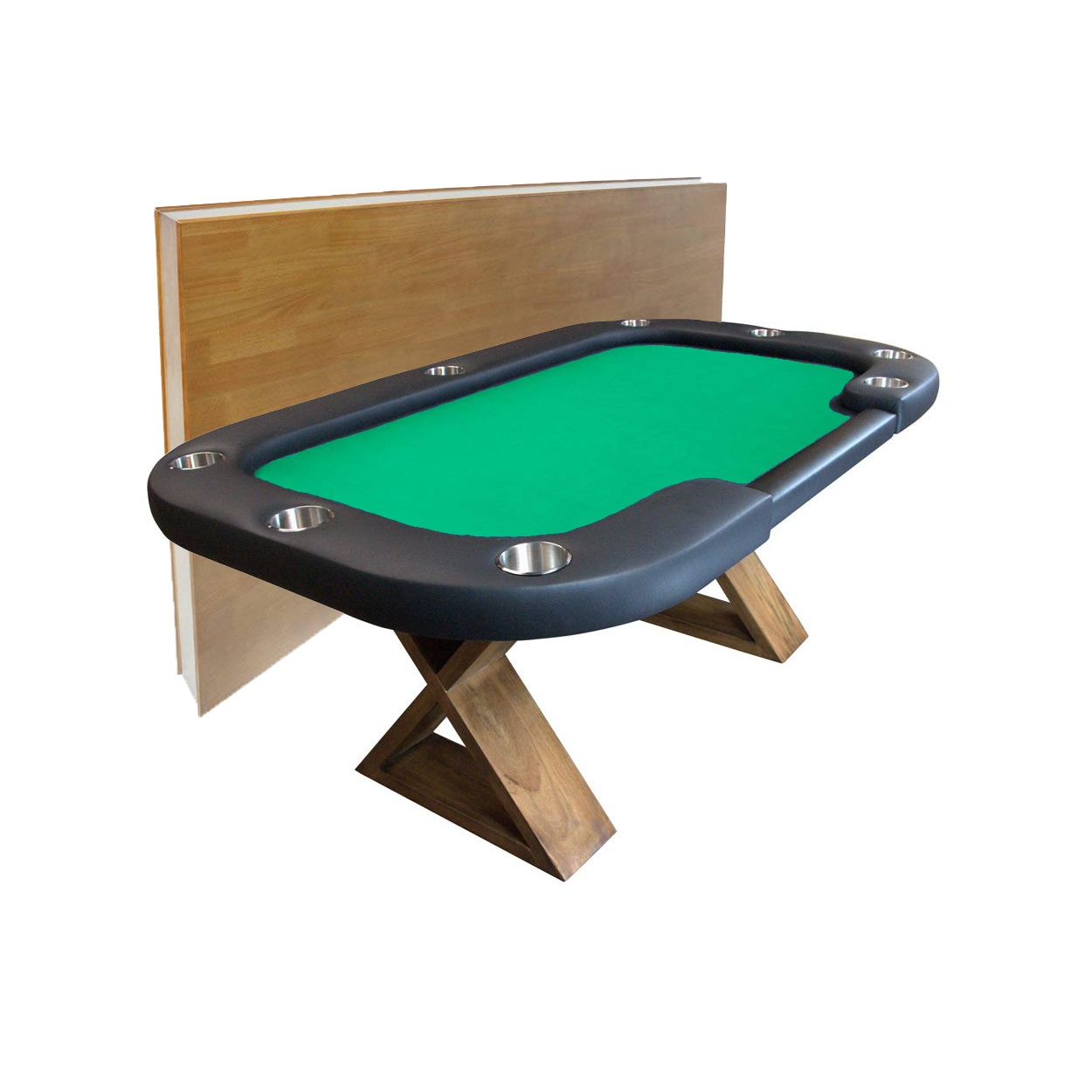 BBO Poker Tables Helmsley Poker Dining Table 8 Person with Dealer Spot - Just Poker Tables
