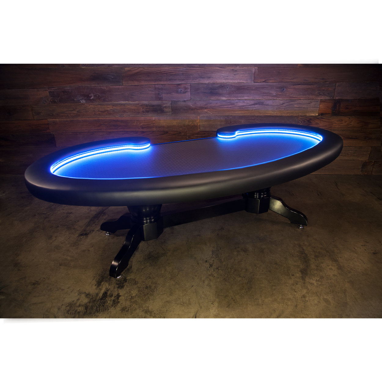 BBO Poker Tables Lumen HD LED Poker Table Black 10 Person and Dealer - Just Poker Tables