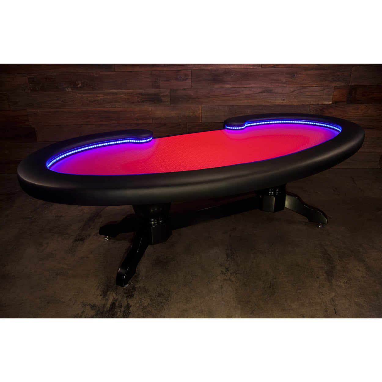 BBO Poker Tables Lumen HD LED Poker Table Black 10 Person and Dealer - Just Poker Tables