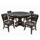 Darafeev Trestle 2 Way 54″ Round Poker Dining Table - Just Poker Tables