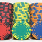 JP Commerce Z Striped 500 Piece Casino Poker Chips Set Clay 13.5 Gram - Just Poker Tables