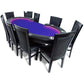 BBO Poker Tables Black Gloss Classic Poker Dining Chair Set - Just Poker Tables