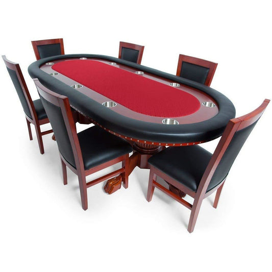 BBO Poker Tables Rockwell Oval Poker Table and Chair Set