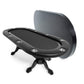 BBO Poker Tables Elite Black Oval Poker Table 10 Person - Just Poker Tables