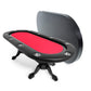 BBO Poker Tables Elite Black Oval Poker Table 10 Person - Just Poker Tables