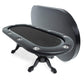 BBO Poker Tables Elite Black Oval Poker Table 10 Person - Just Poker Tables