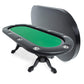 BBO Poker Tables Elite Black Oval Poker Table 10 Person - Just Poker Tables