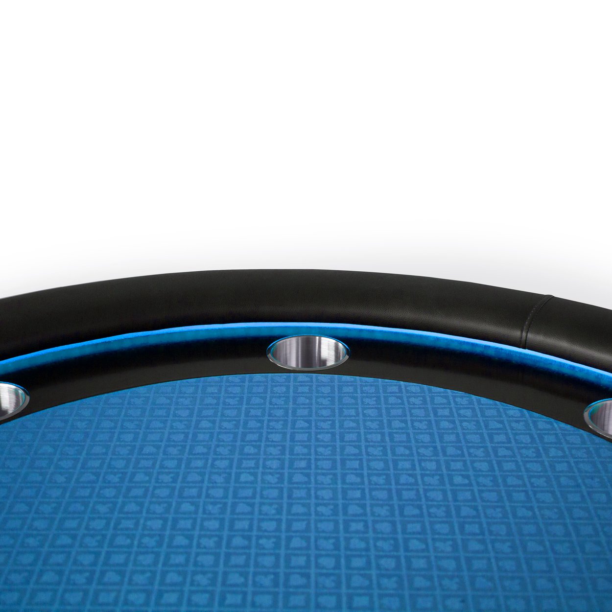 BBO Poker Tables Ginza LED Black Round Poker Table 8 Person - Just Poker Tables