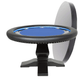 BBO Poker Tables Ginza LED Black Round Poker Table 8 Person - Just Poker Tables