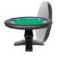 BBO Poker Tables Ginza LED Black Round Poker Table 8 Person - Just Poker Tables