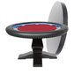 BBO Poker Tables Ginza LED Black Round Poker Table 8 Person - Just Poker Tables