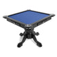 BBO Poker Tables Levity Black Square Poker Game Table 4 Person - Just Poker Tables