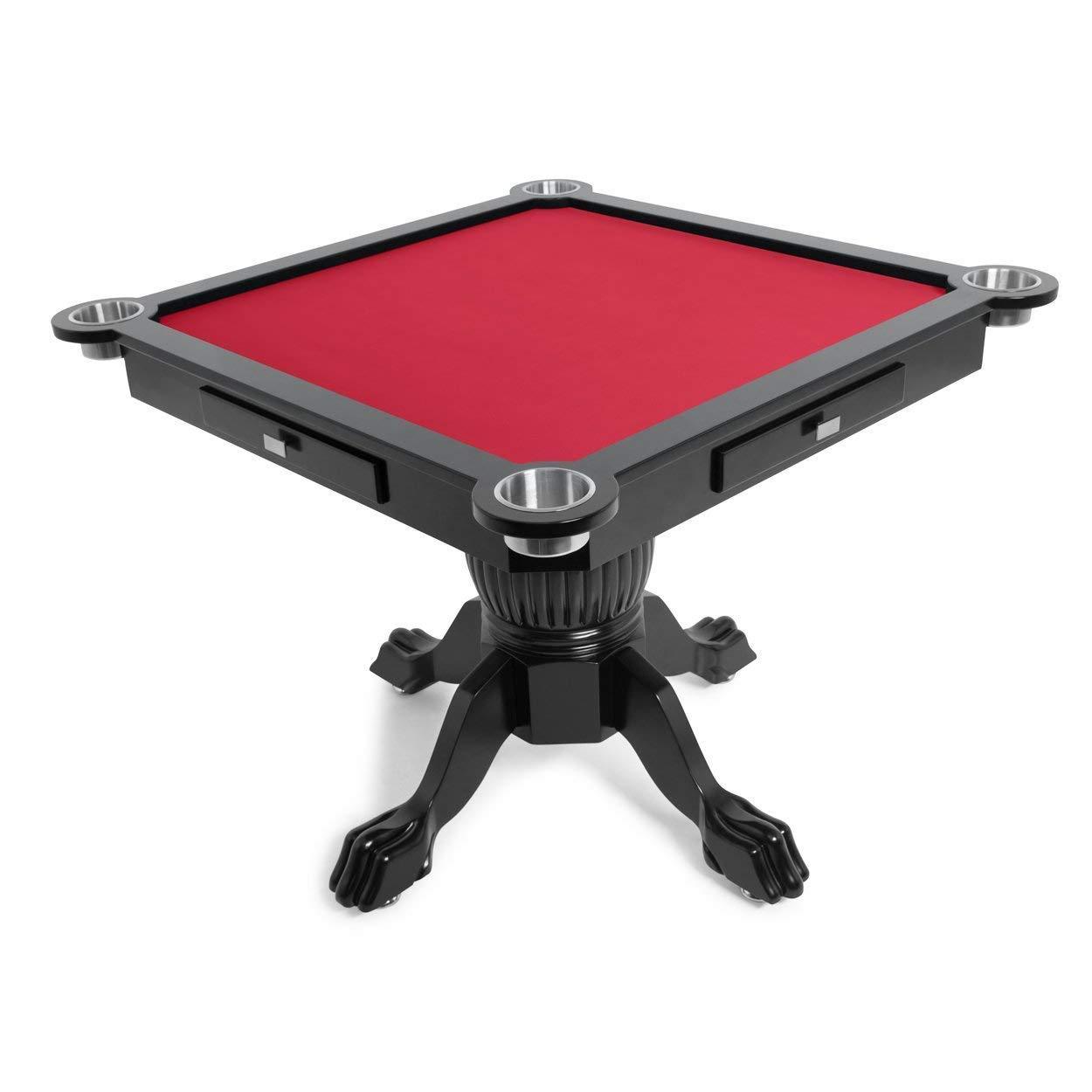 BBO Poker Tables Levity Black Square Poker Game Table 4 Person - Just Poker Tables