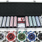 JP Commerce Ultimate 500 Piece Casino Poker Chips Set Clay 13.5 Gram - Just Poker Tables