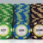 JP Commerce Monte Carlo 500 Pc Casino Poker Chips Set Clay 13.5 Gram - Just Poker Tables
