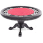 BBO Poker Tables Nighthawk Black Round Poker Table 8 Person - Just Poker Tables