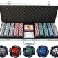 JP Commerce Pro Poker 500 Piece Casino Poker Chips Set Clay 13.5 Gram - Just Poker Tables