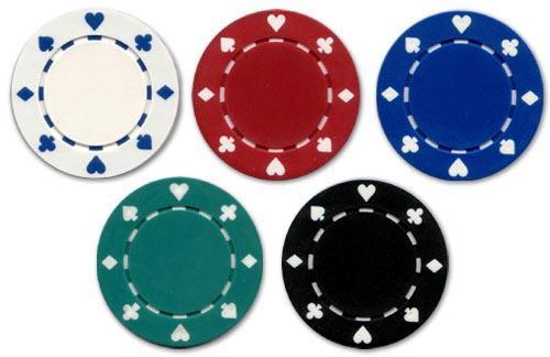 JP Commerce Suited Style 500 Pc Casino Poker Chips Set Clay 11.5 Gram - Just Poker Tables