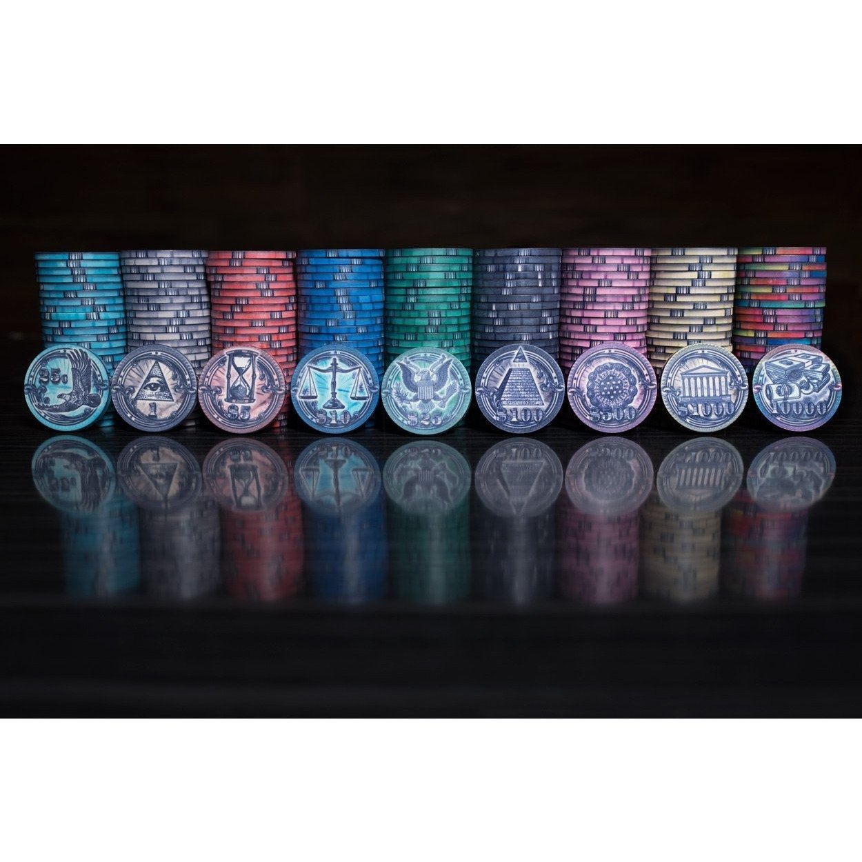 BBO Poker Tables The Mint 500 Piece Premium Poker Chips Set 10 gram - Just Poker Tables