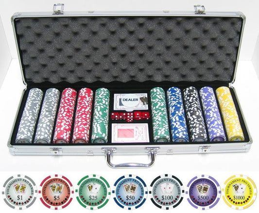 JP Commerce Tournament Series 500 Pc Casino Poker Chips Set 11.5 Gram - Just Poker Tables